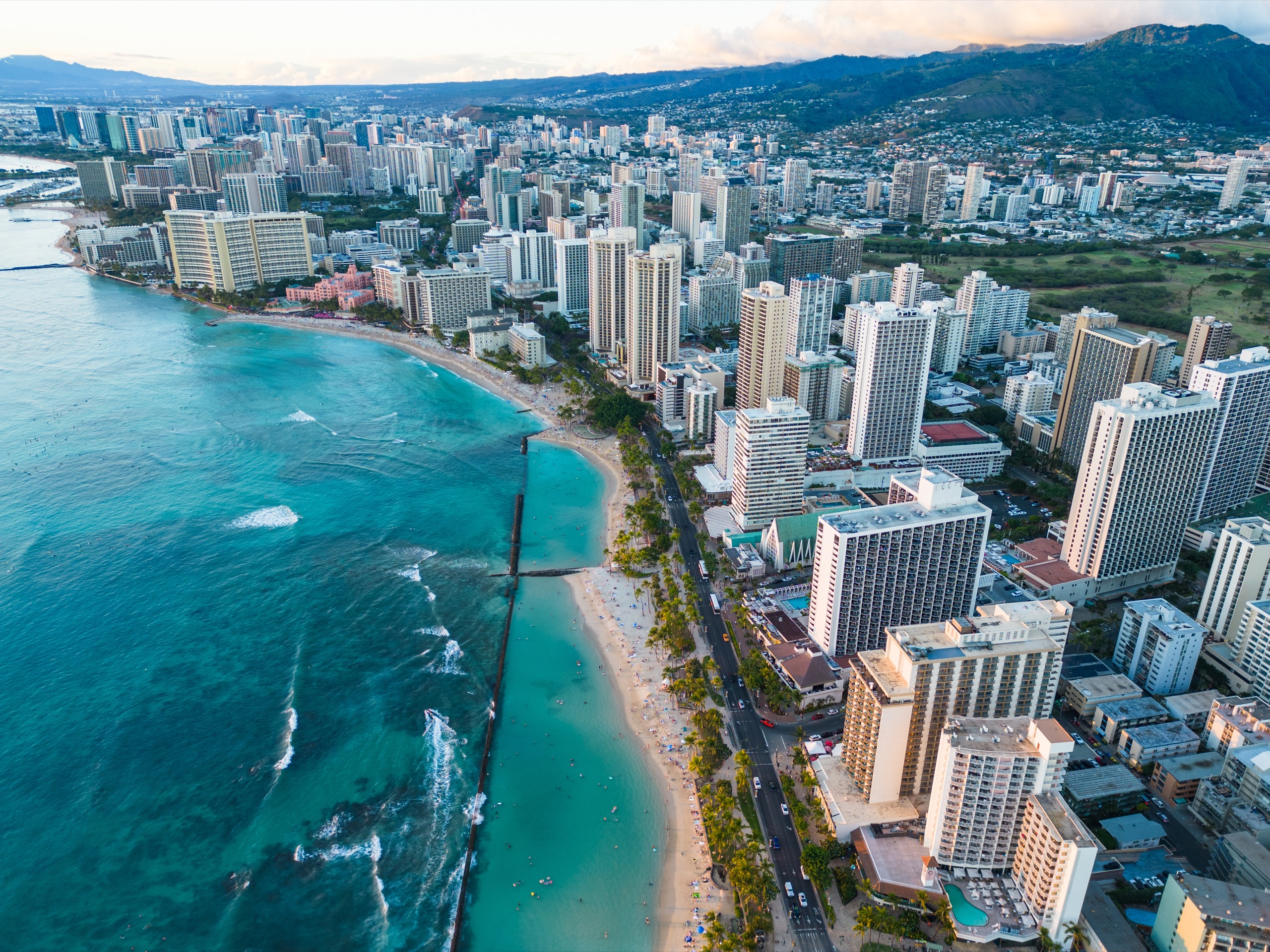 Aerial photograph of Hawaii by Spenser Sembrat