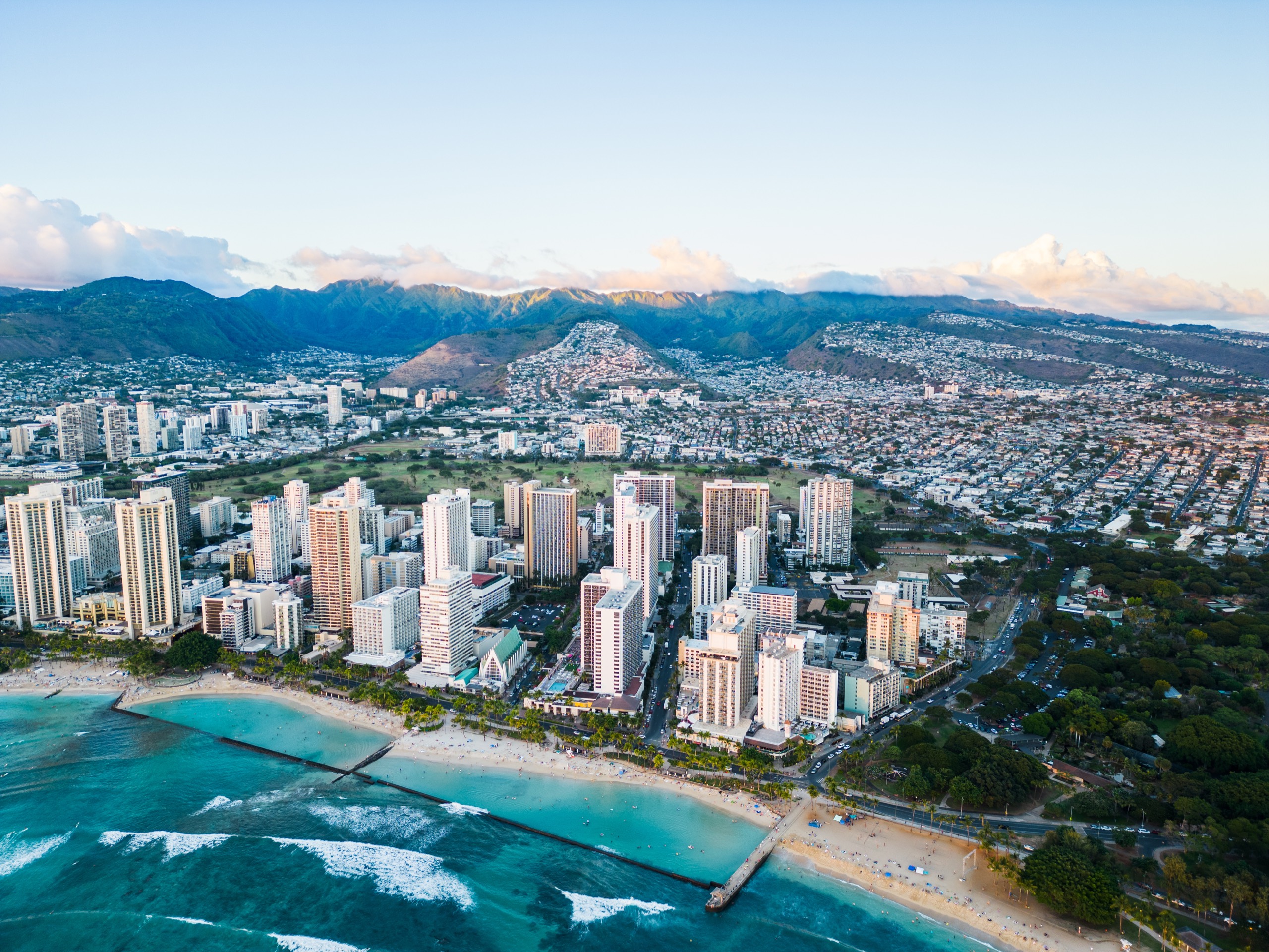 Aerial photograph of Hawaii by Spenser Sembrat