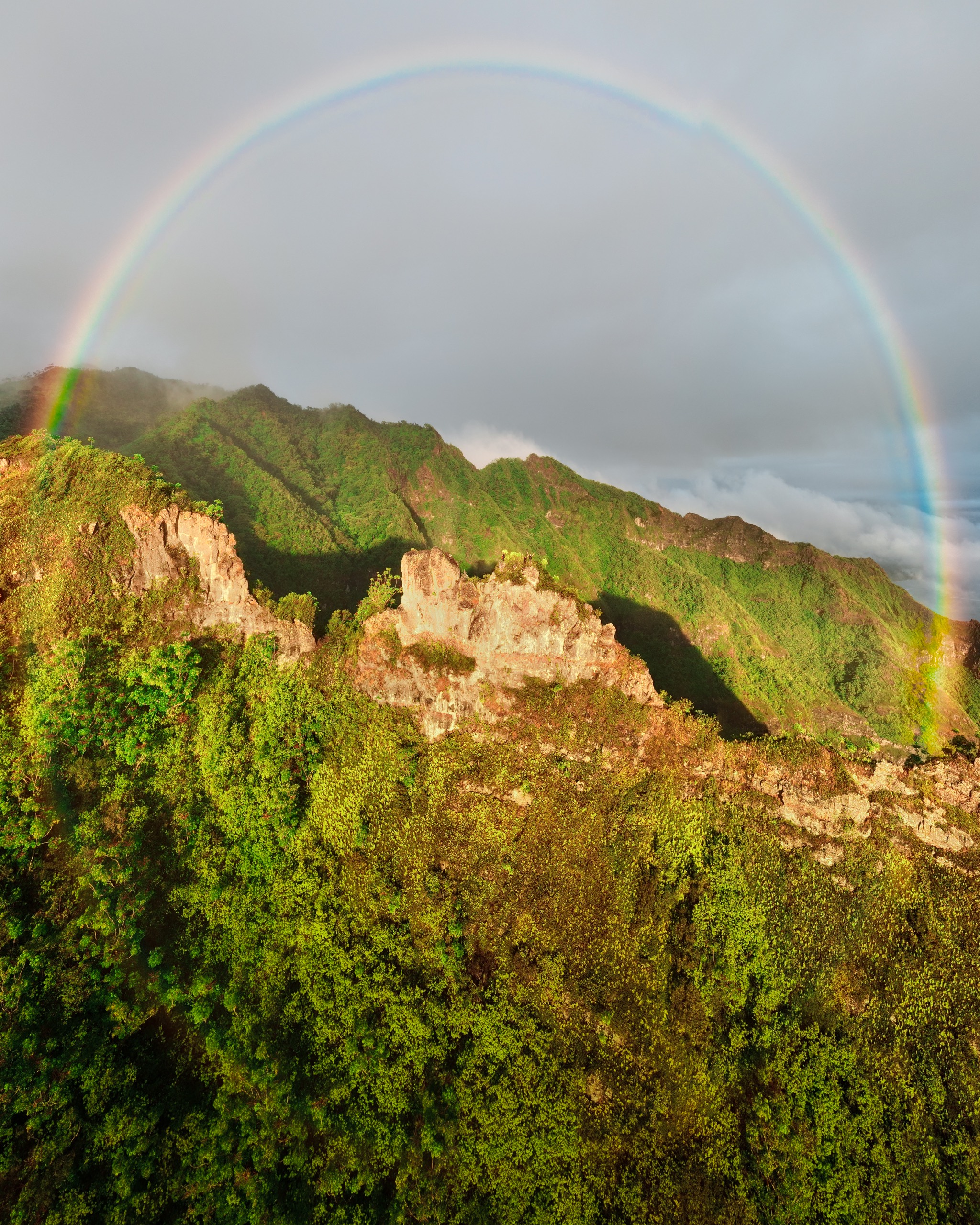 Aerial photograph of Hawaii by Spenser Sembrat